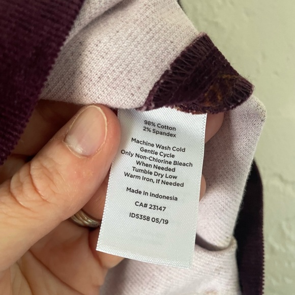 NWT Talbots Corduroy Equestrian Horse Bit Old Money Purple Mini Skirt Preppy 16 - Picture 4 of 11